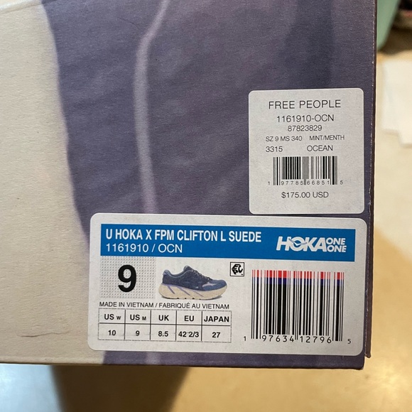 Limited edition Hoka and Free People collab. Clifton L Suede size women’s 9 - Picture 4 of 15